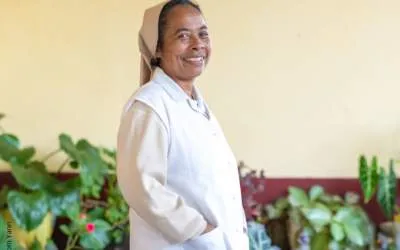 Soeur Joany, une douce présence auprès des malades de la lèpre